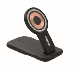 Station de charge 3 en 1 avec support pour téléphone compatible Apple® couleur noir vue principale