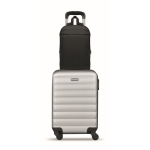 Sac à dos pour ordinateur RPET et PU avec sangle pour bagages 16'' couleur noir