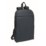 Sac à dos pour ordinateur RPET et PU avec sangle pour bagages 16'' couleur bleu