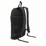 Sac à dos pour ordinateur RPET et PU avec sangle pour bagages 16'' couleur bleu troisième vue