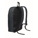 Sac à dos pour ordinateur RPET et PU avec sangle pour bagages 16'' couleur bleu quatrième vue