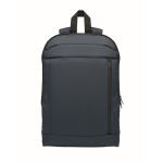 Sac à dos pour ordinateur RPET et PU avec sangle pour bagages 16'' couleur bleu sixième vue