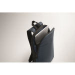 Sac à dos pour ordinateur RPET et PU avec sangle pour bagages 16'' couleur bleu vue thématique photographique