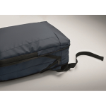 Sac à dos pour ordinateur RPET et PU avec sangle pour bagages 16'' couleur bleu vue photographique
