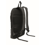 Sac à dos pour ordinateur RPET et PU avec sangle pour bagages 16'' couleur gris foncé troisième vue