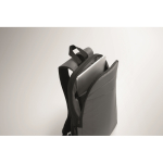 Sac à dos pour ordinateur RPET et PU avec sangle pour bagages 16'' couleur gris foncé vue thématique photographique
