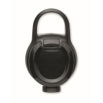 Bouteille RPET avec bouchon rabattable et paille incluse 500ml couleur noir