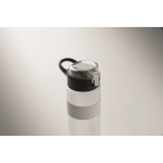 Bouteille RPET avec bouchon rabattable et paille incluse 500ml couleur blanc transparent quatrième vue photographique