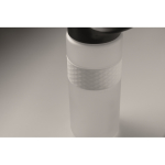 Bouteille RPET avec bouchon rabattable et paille incluse 500ml couleur blanc transparent sixième vue photographique