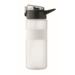 Bouteille RPET avec bouchon rabattable et paille incluse 500ml couleur blanc transparent huitième vue