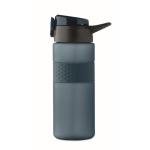 Bouteille RPET avec bouchon rabattable et paille incluse 500ml couleur bleu marine huitième vue