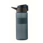 Bouteille RPET avec bouchon rabattable et paille incluse 500ml couleur bleu marine