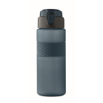 Bouteille RPET avec bouchon rabattable et paille incluse 500ml couleur bleu marine