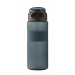 Bouteille RPET avec bouchon rabattable et paille incluse 500ml couleur bleu marine