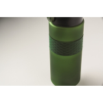 Bouteille RPET avec bouchon rabattable et paille incluse 500ml couleur vert foncé sixième vue photographique