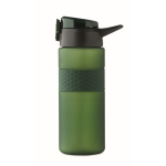 Bouteille RPET avec bouchon rabattable et paille incluse 500ml couleur vert foncé huitième vue