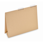 Calendrier de bureau avec notes adhésives et bloc-notes couleur beige deuxième vue
