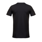 T-shirt unisexe en matériaux recyclés col rond couleur noir vue arrière