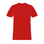 T-shirt unisexe en matériaux recyclés col rond couleur rouge