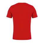 T-shirt unisexe en matériaux recyclés col rond couleur rouge vue arrière