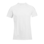 T-shirt unisexe en matériaux recyclés col rond couleur blanc neuvième vue