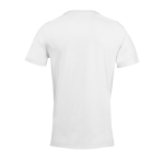 T-shirt unisexe en matériaux recyclés col rond couleur blanc vue arrière