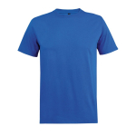 T-shirt unisexe en matériaux recyclés col rond couleur bleu roi