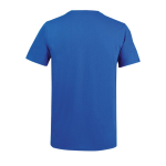 T-shirt unisexe en matériaux recyclés col rond couleur bleu roi vue arrière