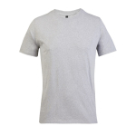 T-shirt unisexe en matériaux recyclés col rond couleur gris clair