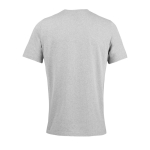 T-shirt unisexe en matériaux recyclés col rond couleur gris clair vue arrière