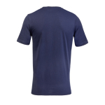 T-shirt unisexe en matériaux recyclés col rond couleur bleu marine vue arrière
