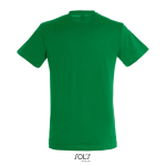 T-shirt unisexe en coton semi-peigné col rond 150 g/m2 couleur vert vue arrière