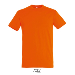 T-shirt unisexe en coton semi-peigné col rond 150 g/m2 couleur orange cinquième vue