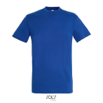 T-shirt unisexe en coton semi-peigné col rond 150 g/m2 couleur bleu roi huitième vue