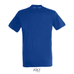 T-shirt unisexe en coton semi-peigné col rond 150 g/m2 couleur bleu roi vue arrière