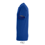T-shirt unisexe en coton semi-peigné col rond 150 g/m2 couleur bleu roi vue latérale