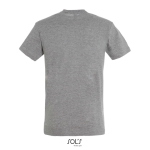 T-shirt unisexe en coton semi-peigné col rond 150 g/m2 couleur gris chiné vue arrière