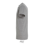 T-shirt unisexe en coton semi-peigné col rond 150 g/m2 couleur gris chiné vue latérale