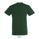 T-shirt unisexe en coton semi-peigné col rond 150 g/m2 couleur vert foncé vue arrière