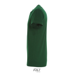 T-shirt unisexe en coton semi-peigné col rond 150 g/m2 couleur vert foncé vue latérale