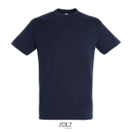 T-shirt unisexe en coton semi-peigné col rond 150 g/m2 couleur bleu ultramarine