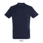 T-shirt unisexe en coton semi-peigné col rond 150 g/m2 couleur bleu ultramarine vue arrière