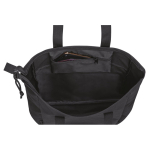 Sac à fermeture éclair en rPET recyclé avec poche avant couleur noir quatrième vue