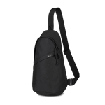 Sac bandoulière durable en rPET recyclé avec bretelles ajustables couleur noir