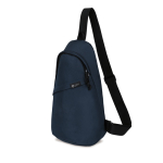 Sac bandoulière durable en rPET recyclé avec bretelles ajustables couleur bleu marine
