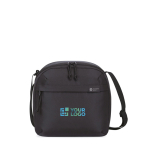 Sac isotherme portable en matériau recyclé capacité 9 canettes couleur noir avec zone d'impression