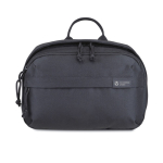 Trousse de toilette de voyage en RPET avec anse supérieure couleur noir