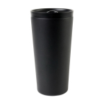 Gobelet thermos en acier recyclé avec isolation sous vide 500 ml couleur noir