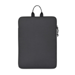 Housse d’ordinateur RPET avec compartiment matelassé zippé 16” couleur noir troisième vue
