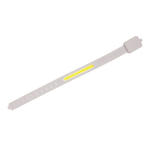 Lumière LED de visibilité rechargeable en plastique recyclé 400 mAh couleur gris deuxième vue